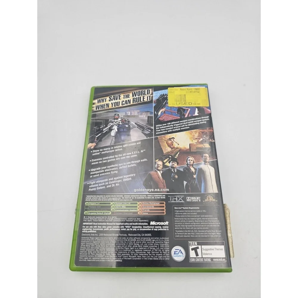 GoldenEye: Rogue Agent Original Xbox Video Game CIB Complete W/Manual & Game